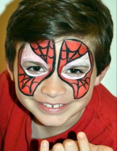 spider-man facepaint for children spider-man facepaint for children