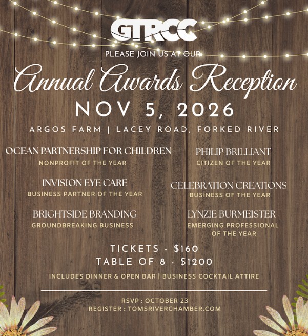 business awards reception greater toms river chamber of commerce 2026